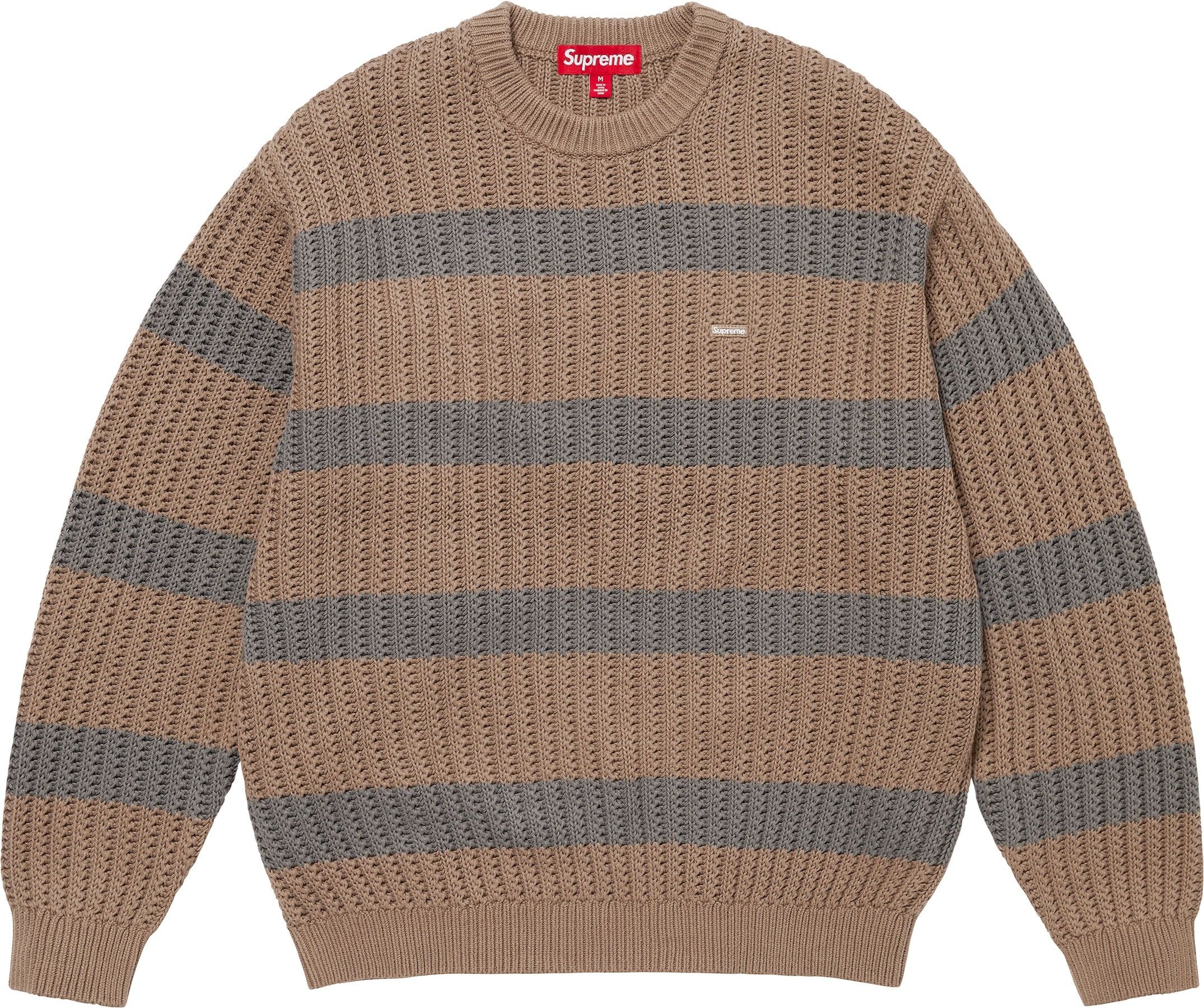 Loose Gauge Stripe Small Box Sweater view 7